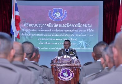 ผบก.ตชด.ภาค 2 เป็นประธานในพิธีมอบประกาศนียบัตรและปิดการฝึกอบรม หลักสูตรข้าราชการตำรวจชั้นประทวนยศ ด.ต. อายุ 53 ปีขึ้นไป เพื่อเลื่อนตำแหน่งและเลื่อนยศแบบเลื่อนไหลเป็นชั้นสัญญาบัตรถึงยศ ร.ต.อ. (กดต.) ประจำปีงบประมาณ พ.ศ. 2569 (รุ่นที่ 15)