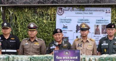พล.ต.ต.วุฒิพงษ์ เย็นจิตต์ ผบก.ตชด.ภาค 2 แถลงข่าวจับกุมยาเสพติด ของกลาง (ยาไอซ์ 270 กก. ,รถยนต์ 1 คัน) พร้อมตรวจเยี่ยมหน่วย ร้อย ตชด.235